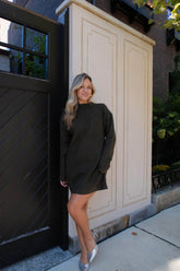 Autumn Gathering Cable Knit Dress