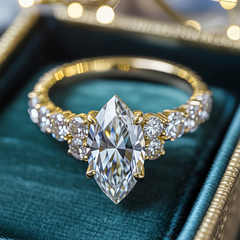 The Adelina Rae — Marquise Cut Moissanite Ring