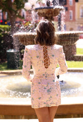 Rosé Royale Jacquard Dress