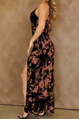 Love Song Velvet Floral Dress