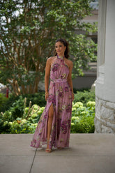 Wine Country Floral Maxi Dress