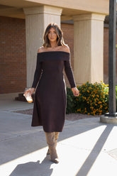 Espresso Hour Sweater Dress