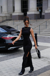 Asymmetric Neck Maxi Dress