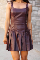 Cover Girl Leather Dress