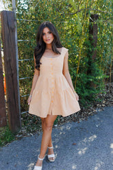 Houndstooth Honey Dress