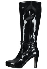 Gabor Stiefel Leder Schwarz Lack Warmfutter