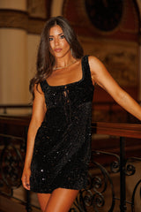 Midnight Sparkle Mini Dress