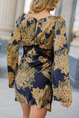 Baroque Lace Mini Dress