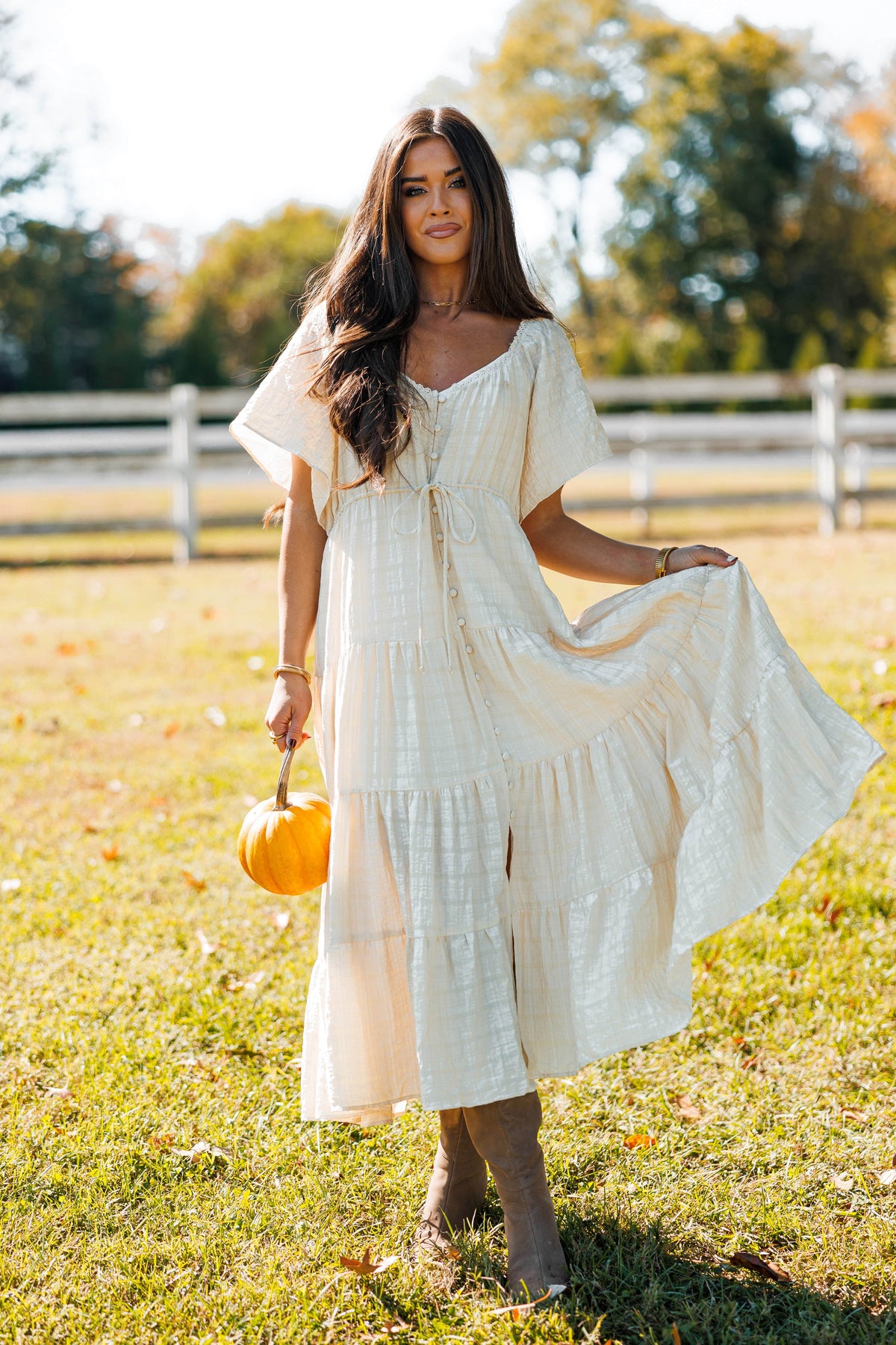 Gathering Grace Maxi Dress