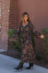 Evening Ember Floral Dress