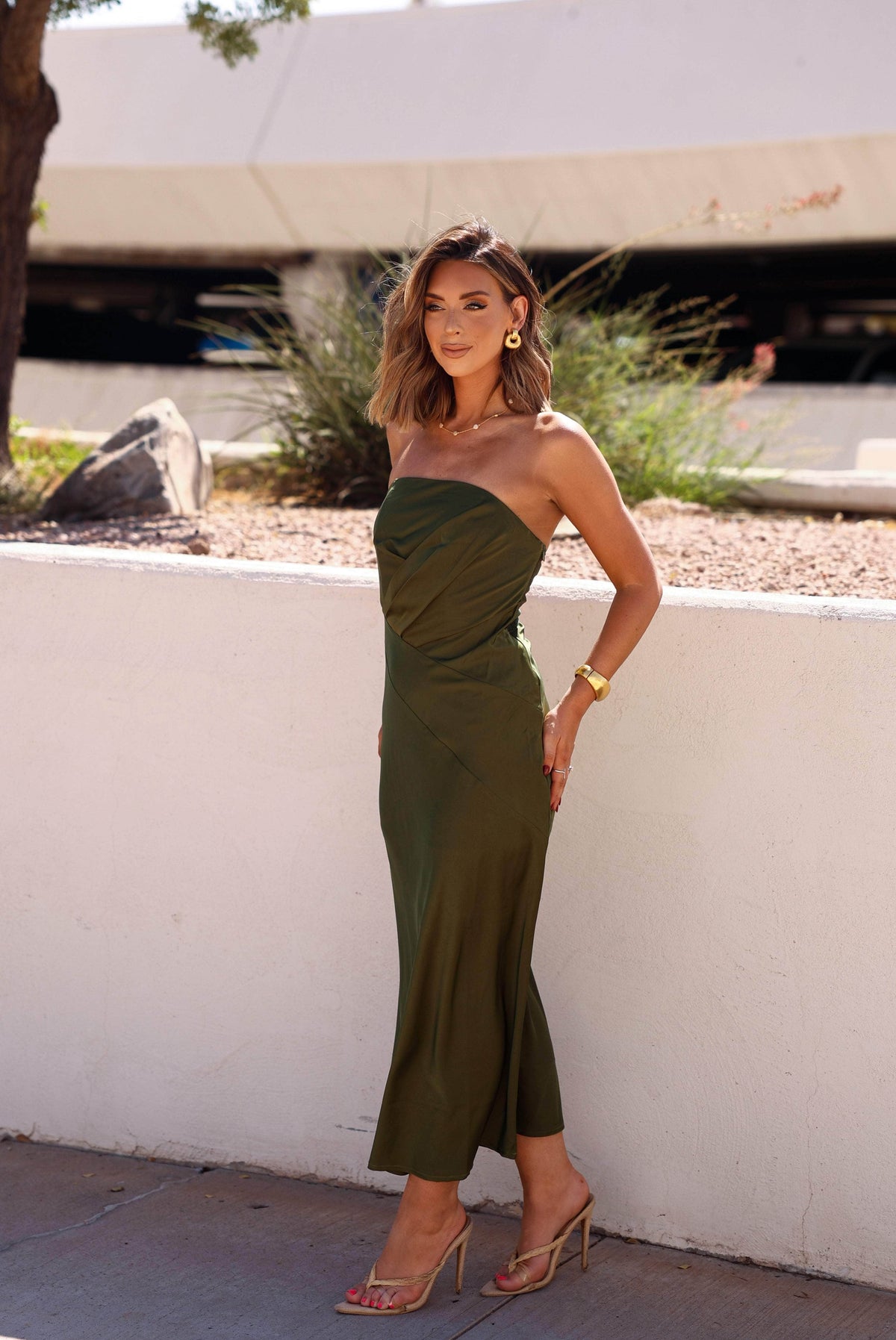 Evergreen Hour Midi Dress