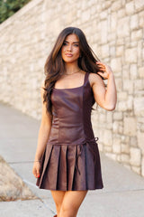 Cover Girl Leather Dress