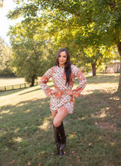 Prairie Rose Paisley Mini Dress