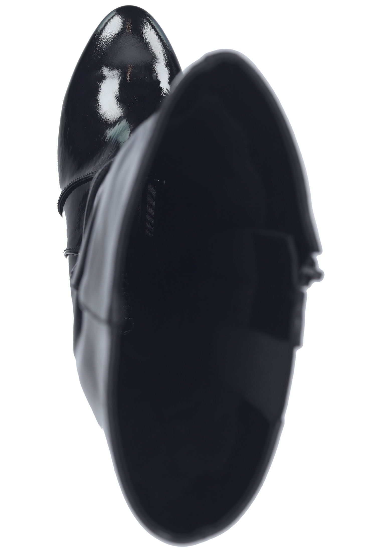 Gabor Stiefel Leder Schwarz Lack Warmfutter